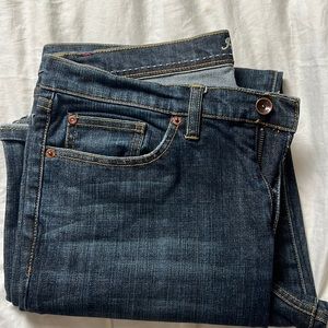 Indigo Palms (Tommy Bahama) straight leg dark wash jeans. Size 12/31